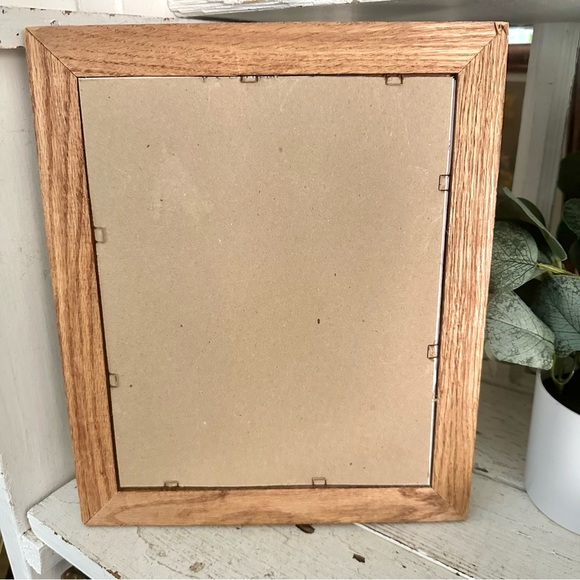 Vtg “Happy Times Make Timeless Memories” Cute Mouse Art Autumn Leaf Wood Framed - Picture 3 of 8